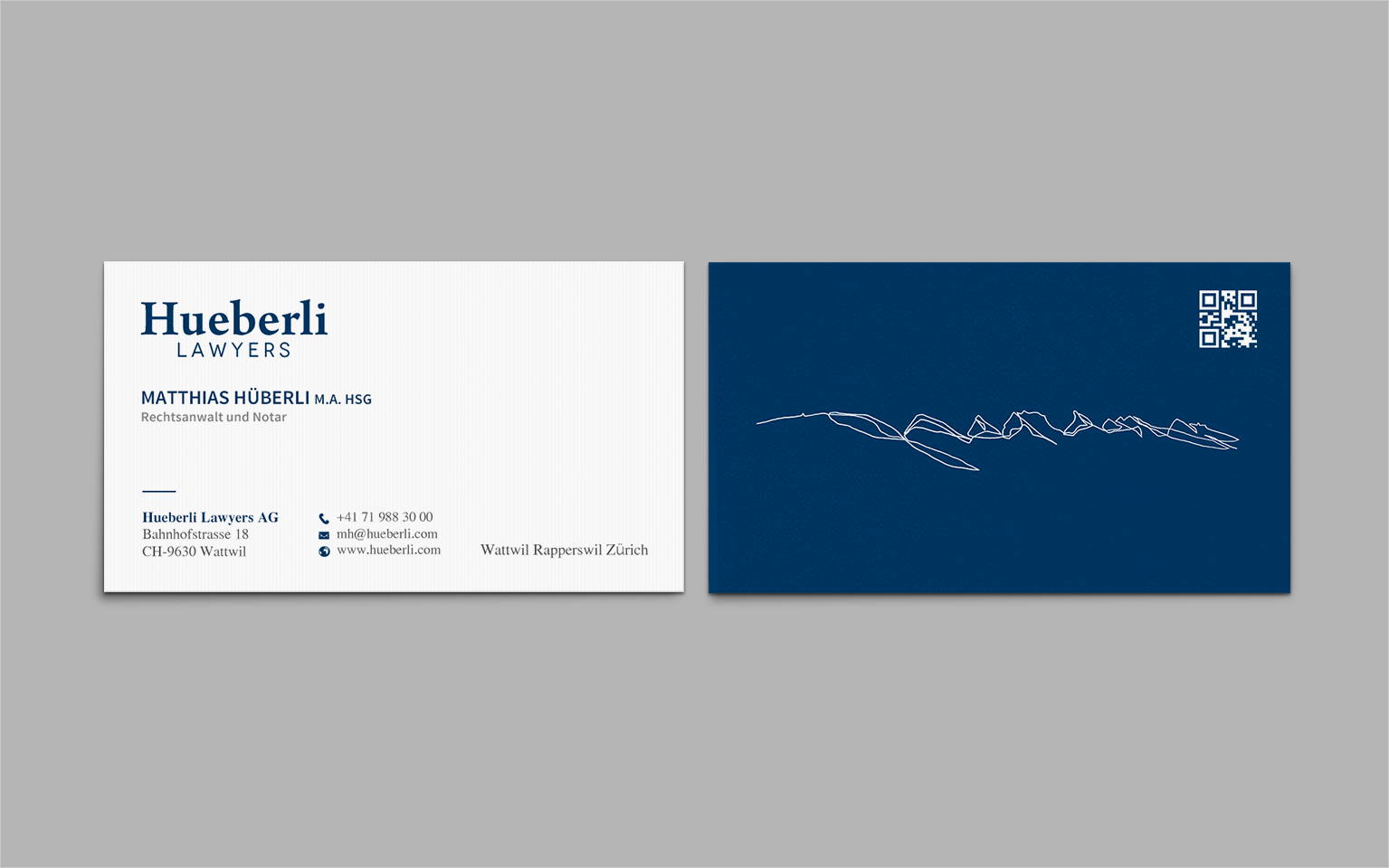 Business Card Design by chandrayaan.creative for Hueberli Lawyers AG | Design #23447102