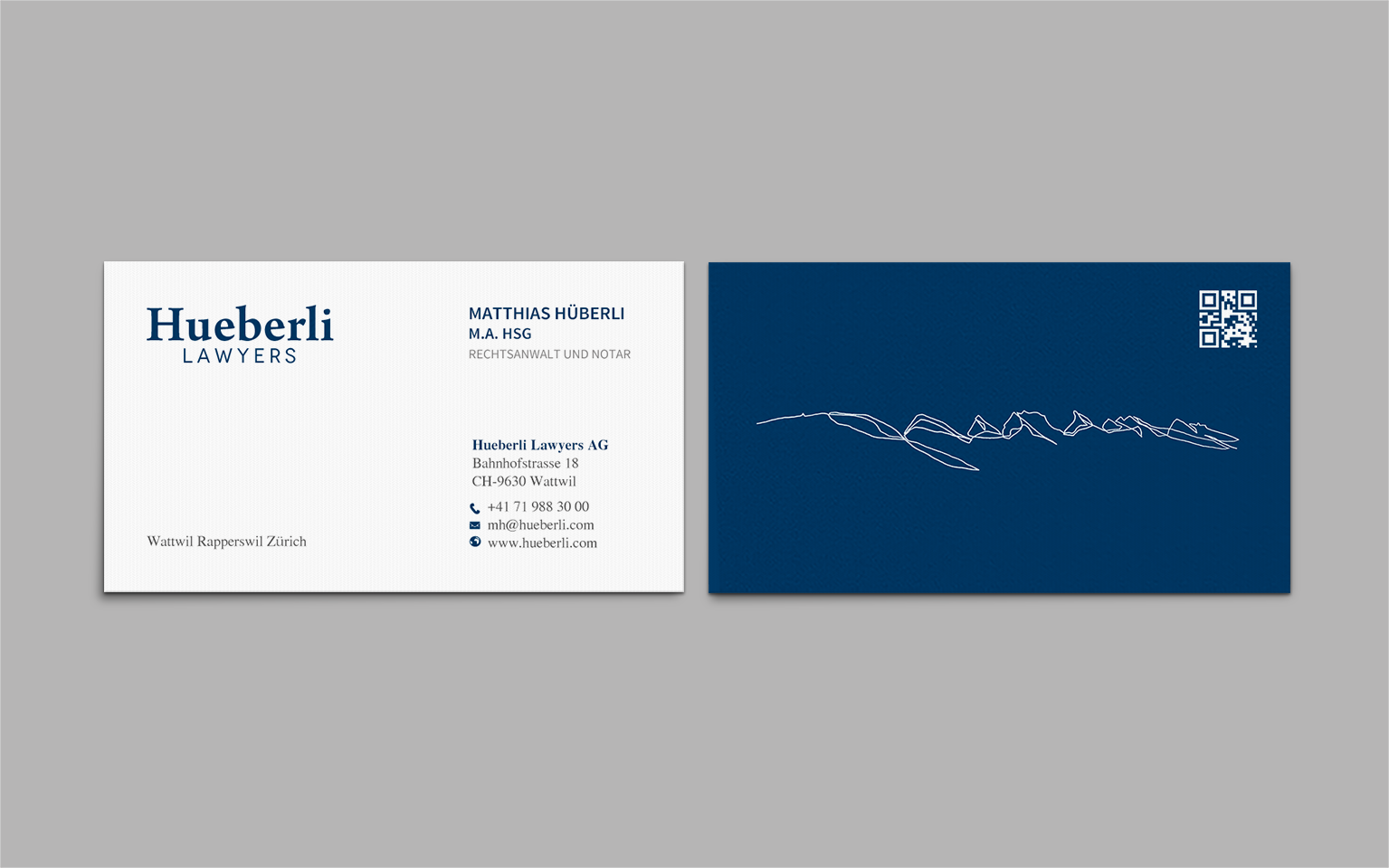 Business Card Design by chandrayaan.creative for Hueberli Lawyers AG | Design #23447104