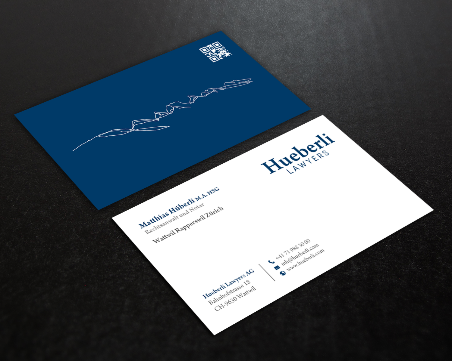 Business Card Design by chandrayaan.creative for Hueberli Lawyers AG | Design #23447109
