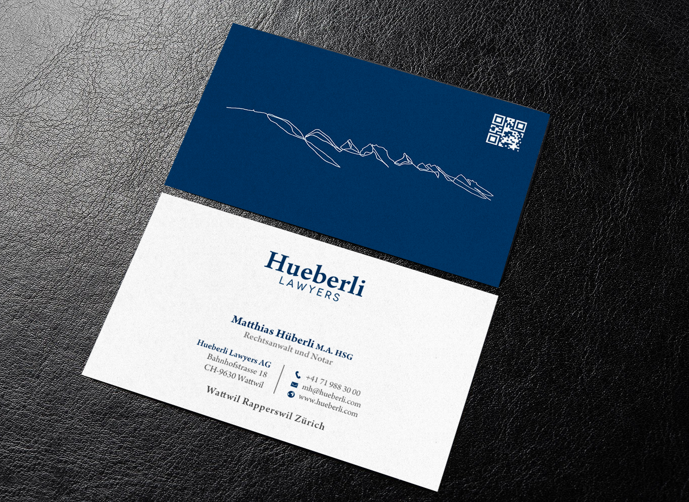 Business Card Design by chandrayaan.creative for Hueberli Lawyers AG | Design #23447110