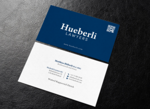 Business Card Design by chandrayaan.creative for Hueberli Lawyers AG | Design: #23447113