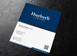 Business Card Design by chandrayaan.creative for Hueberli Lawyers AG | Design: #23447114