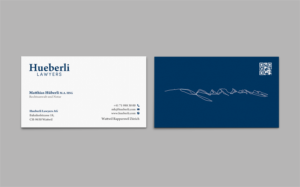 Business Card Design by chandrayaan.creative for Hueberli Lawyers AG | Design: #23447116