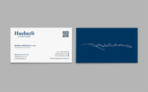 Business Card Design by chandrayaan.creative for Hueberli Lawyers AG | Design: #23447117