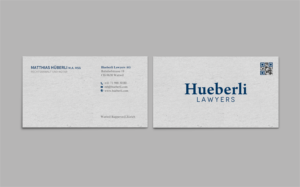 Business Card Design by chandrayaan.creative for Hueberli Lawyers AG | Design: #23449145