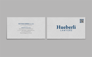 Business Card Design by chandrayaan.creative for Hueberli Lawyers AG | Design: #23449149