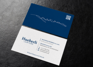 Business Card Design by chandrayaan.creative for Hueberli Lawyers AG | Design: #23449157