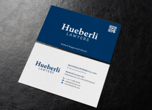 Business Card Design by chandrayaan.creative for Hueberli Lawyers AG | Design: #23449159