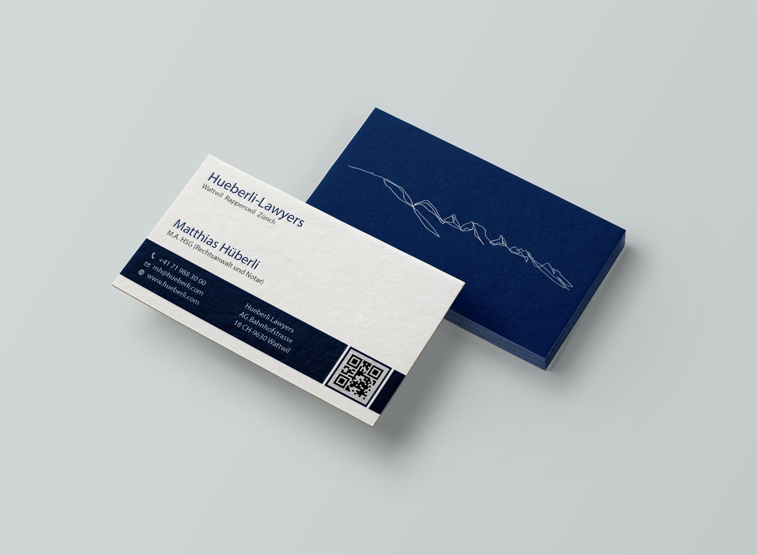Business Card Design by Tripti Ranjan Gain for Hueberli Lawyers AG | Design #23433555