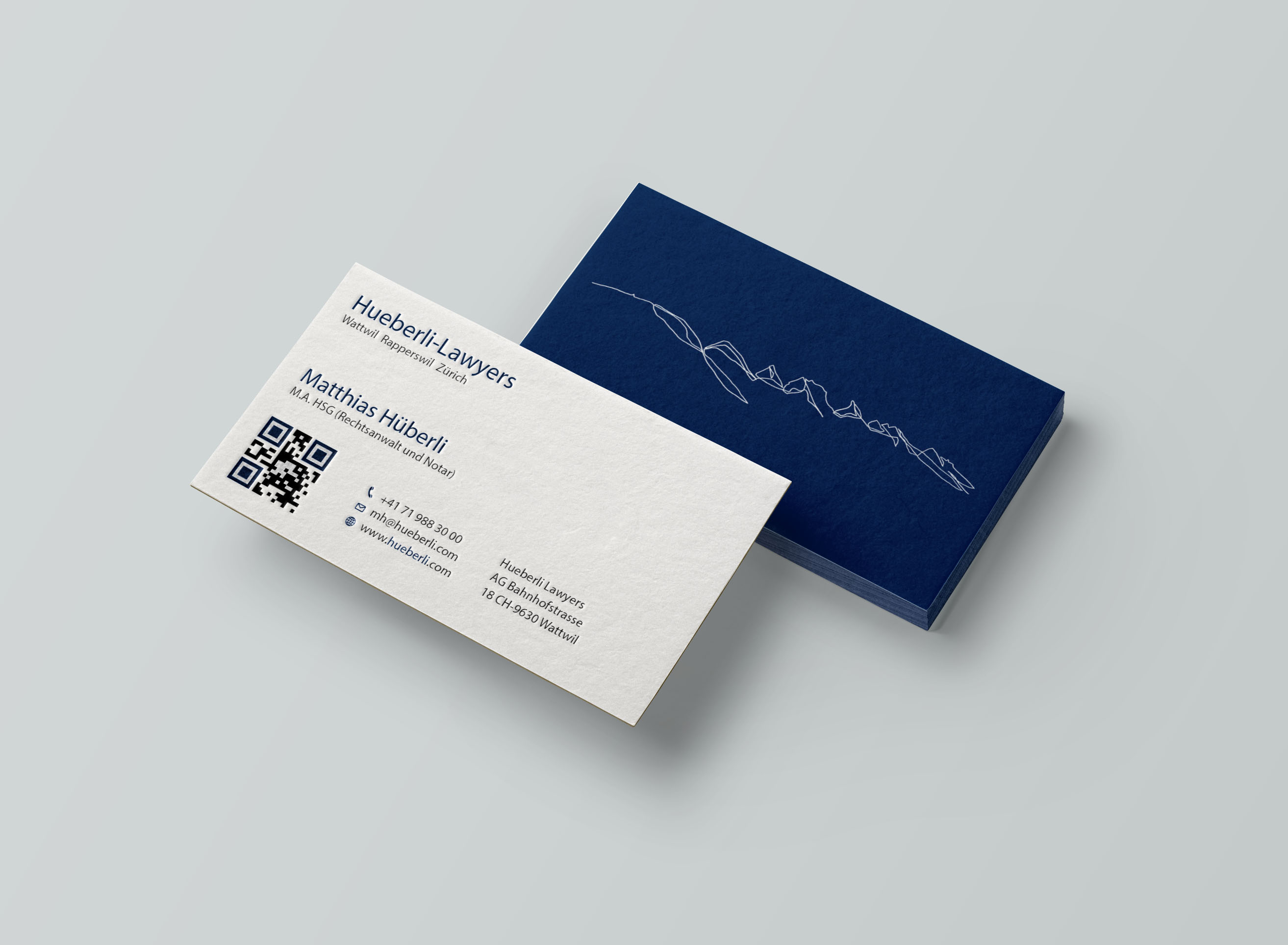Business Card Design by Tripti Ranjan Gain for Hueberli Lawyers AG | Design #23433558