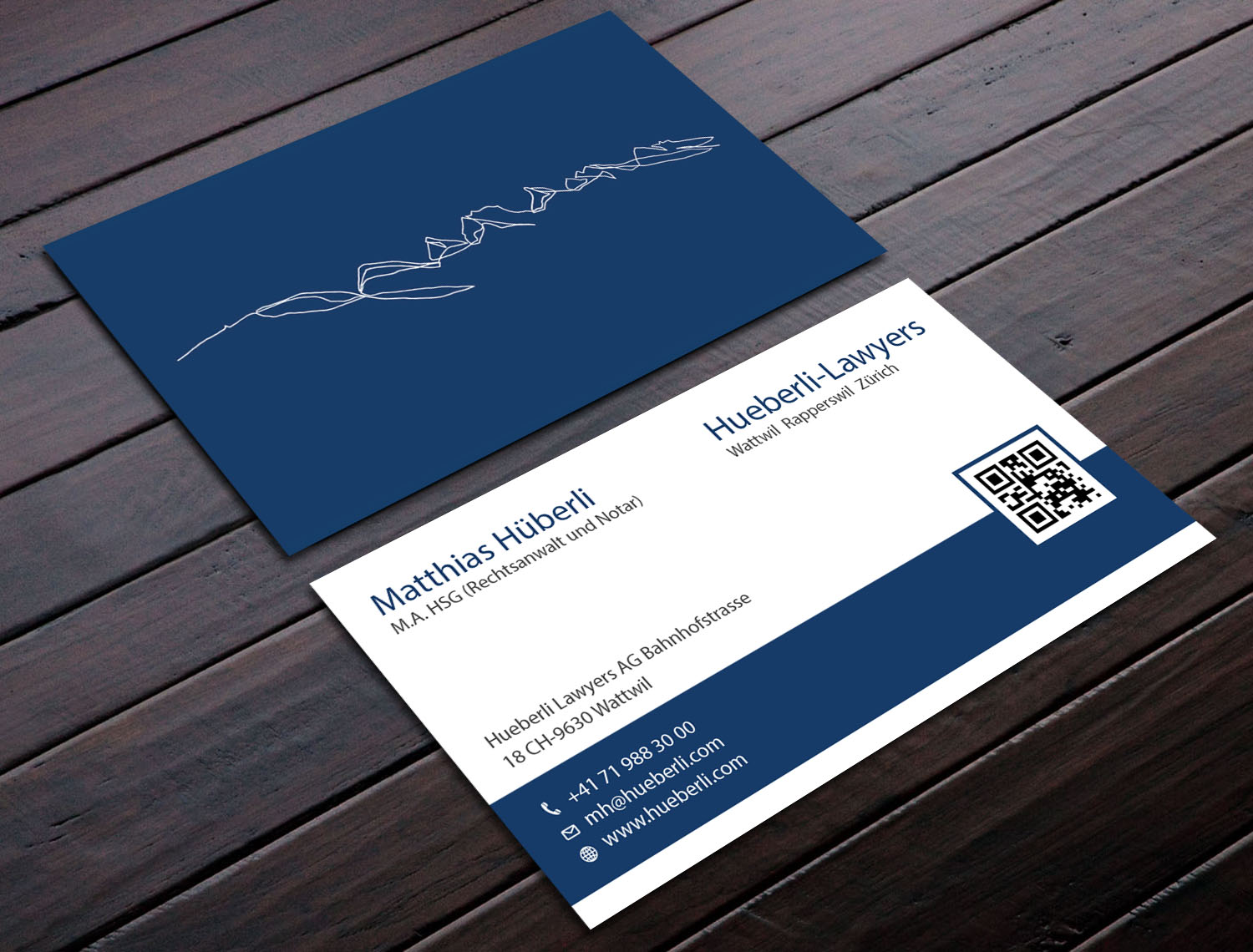Business Card Design by Tripti Ranjan Gain for Hueberli Lawyers AG | Design #23433559