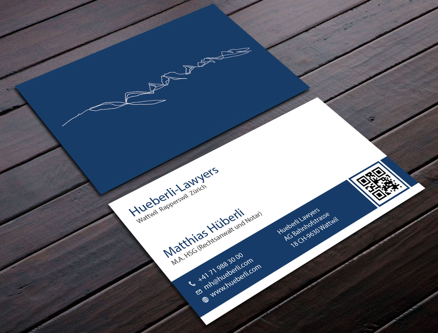 Business Card Design by Tripti Ranjan Gain for Hueberli Lawyers AG | Design #23433561
