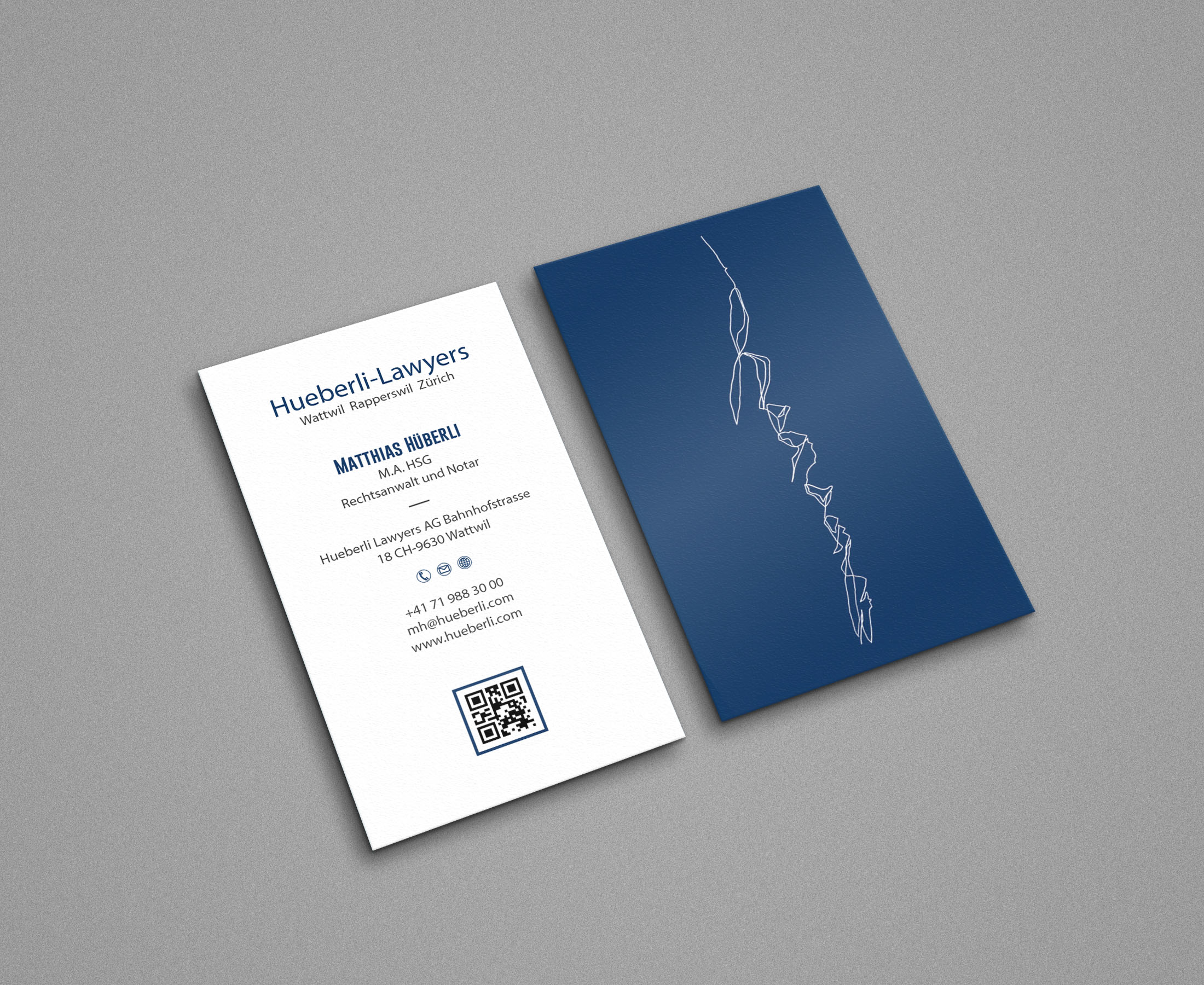 Business Card Design by Tripti Ranjan Gain for Hueberli Lawyers AG | Design #23433563