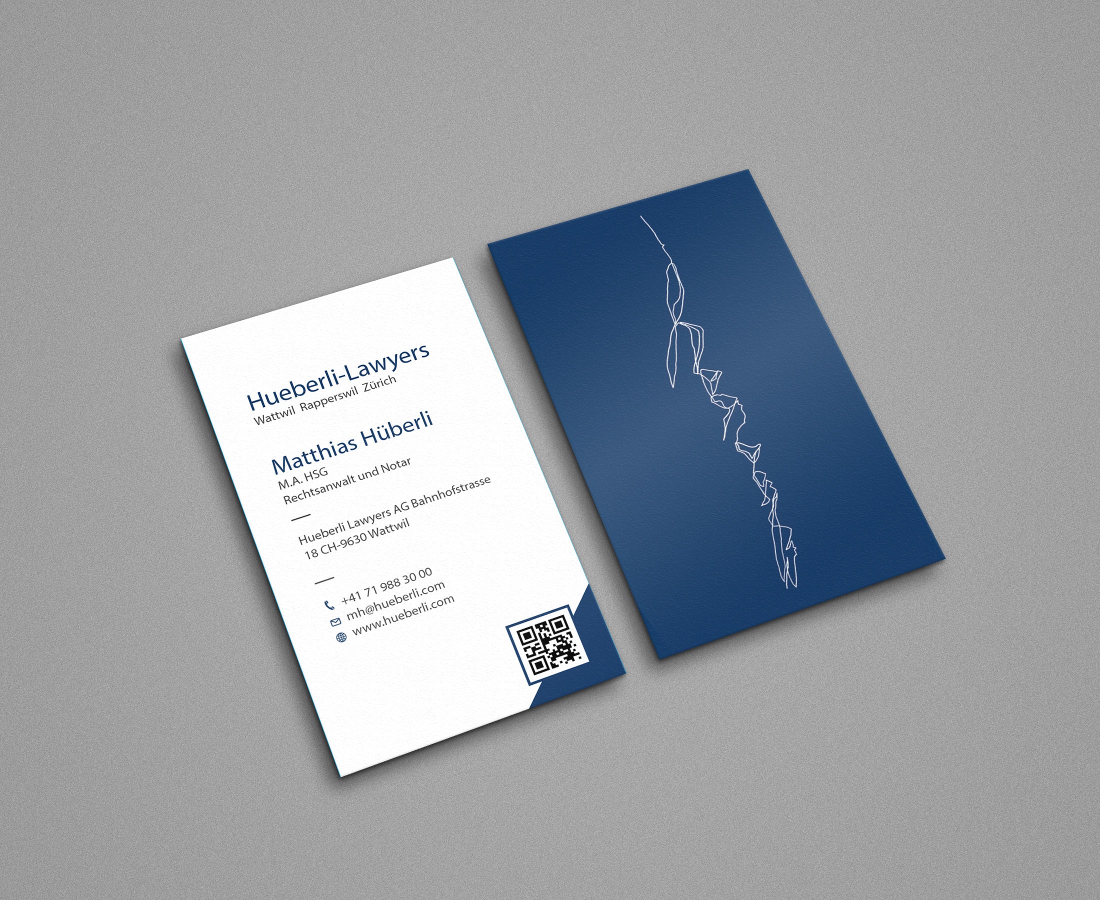 Business Card Design by Tripti Ranjan Gain for Hueberli Lawyers AG | Design #23433569