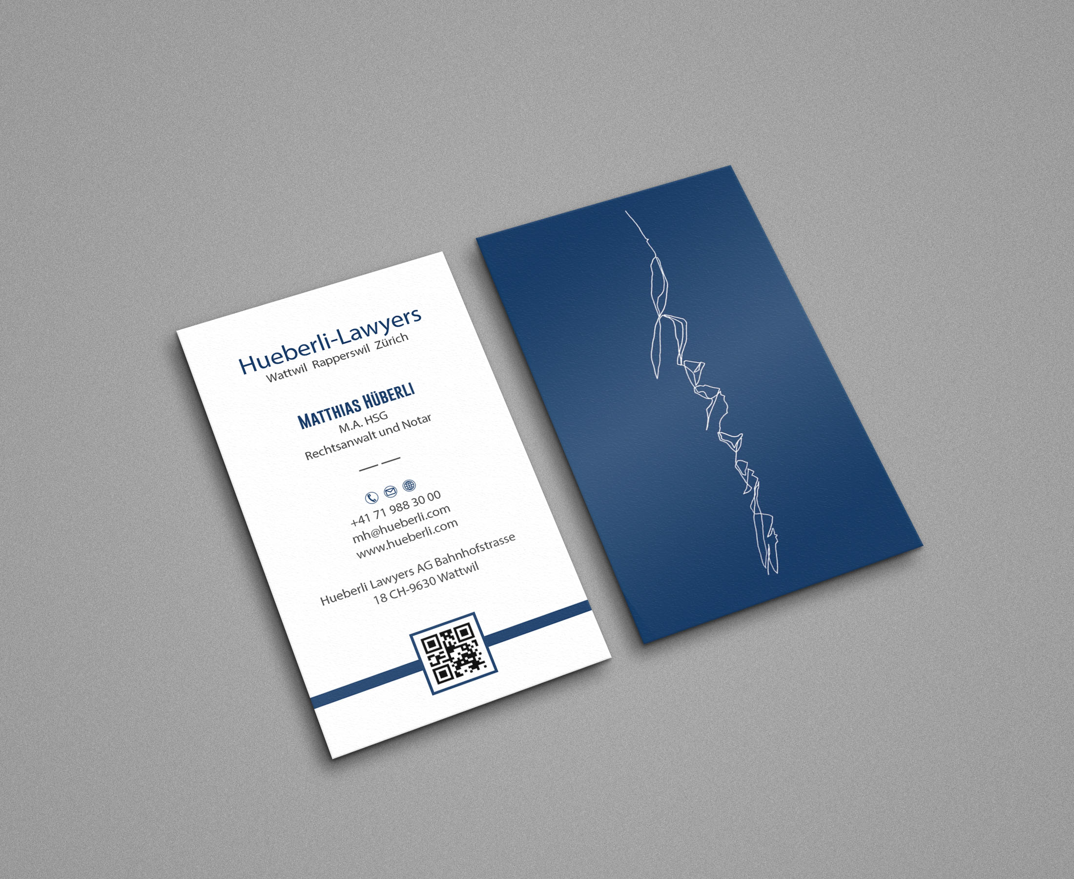 Business Card Design by Tripti Ranjan Gain for Hueberli Lawyers AG | Design #23433573
