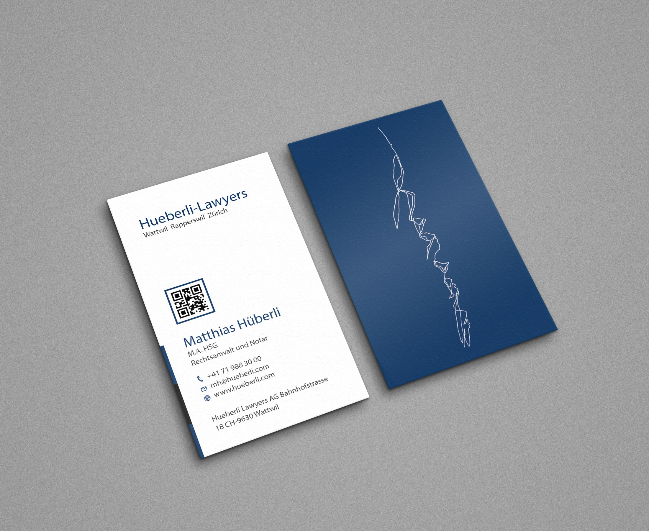 Business Card Design by Tripti Ranjan Gain for Hueberli Lawyers AG | Design #23433574