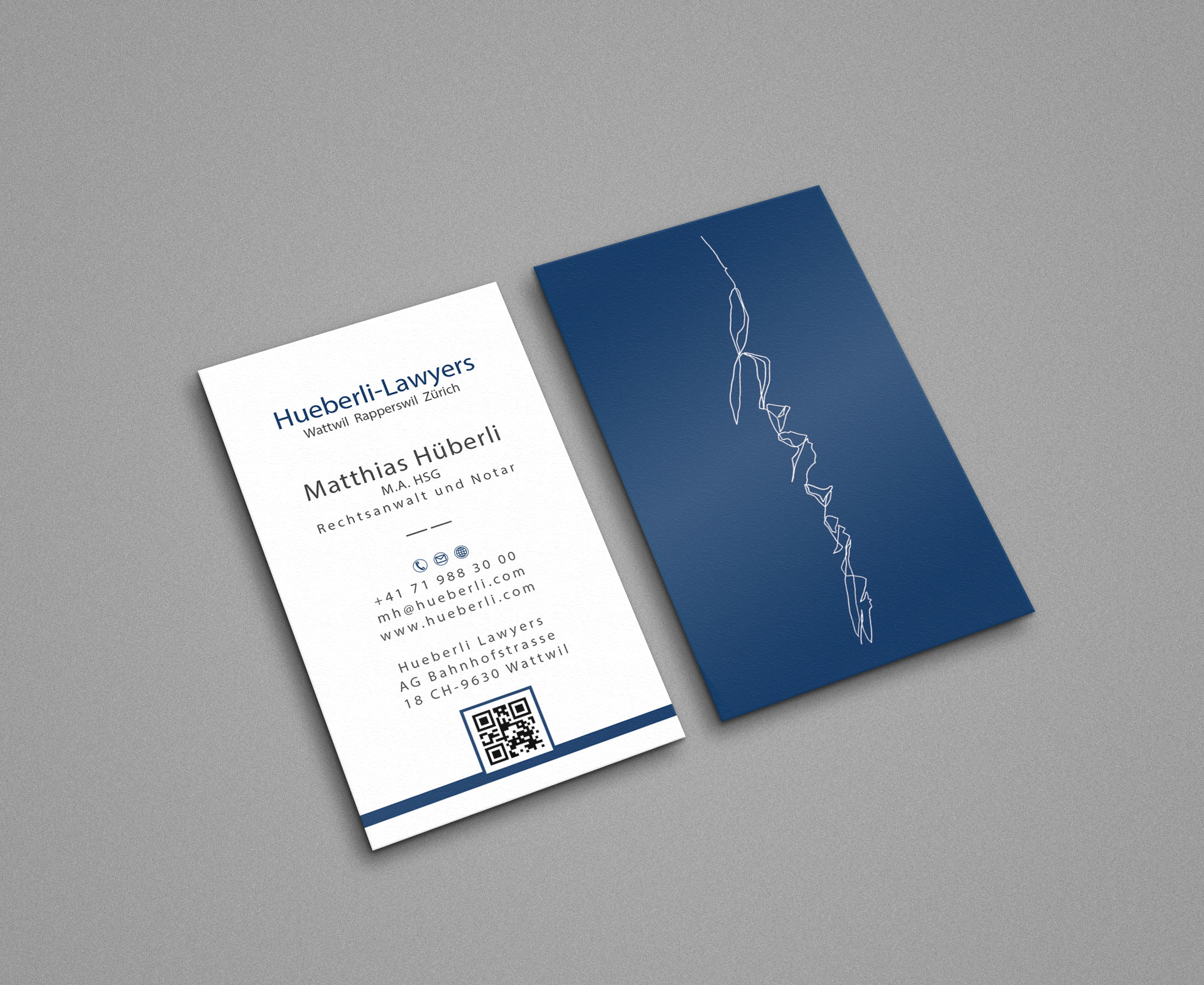 Business Card Design by Tripti Ranjan Gain for Hueberli Lawyers AG | Design #23433575