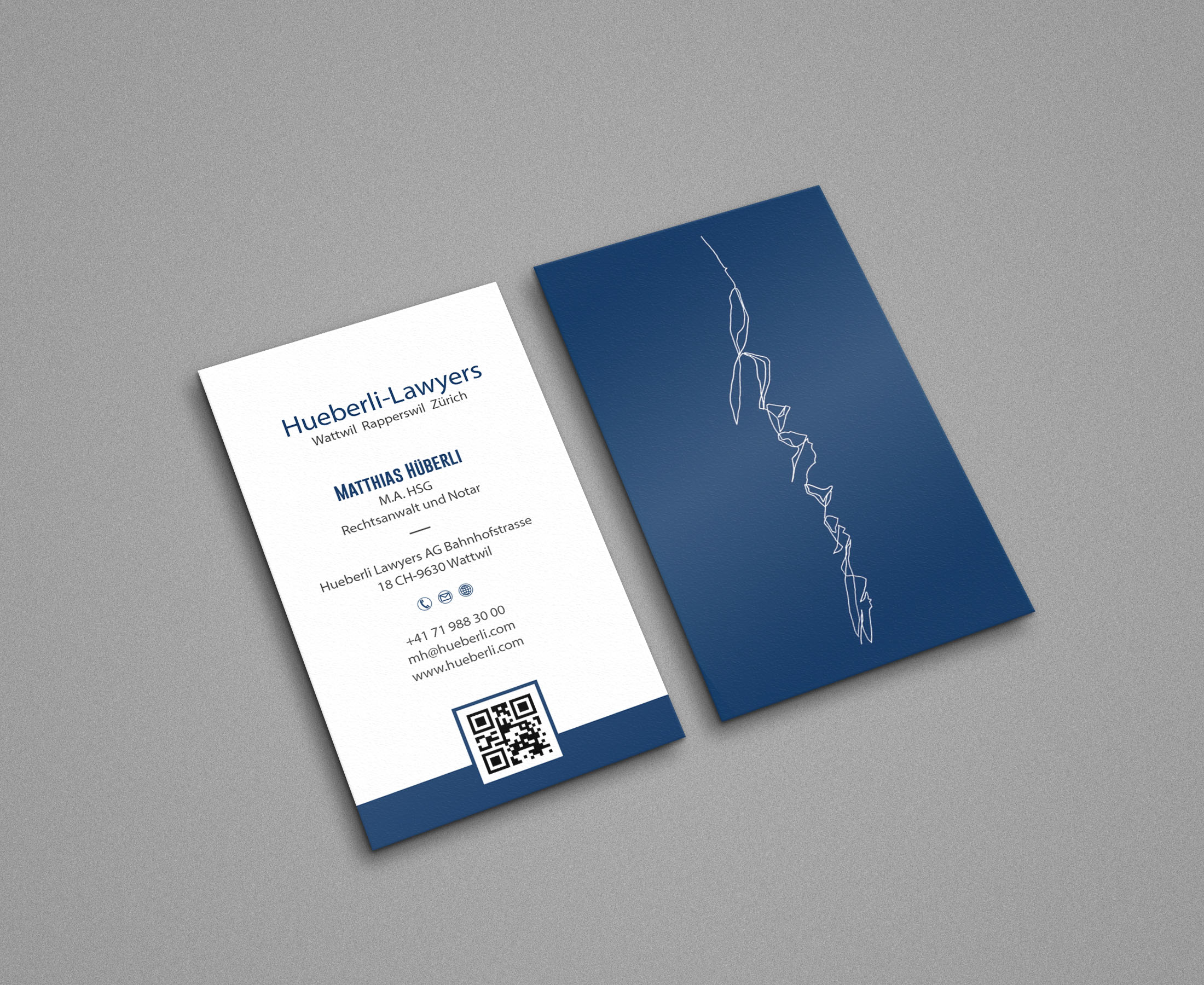 Business Card Design by Tripti Ranjan Gain for Hueberli Lawyers AG | Design #23433581