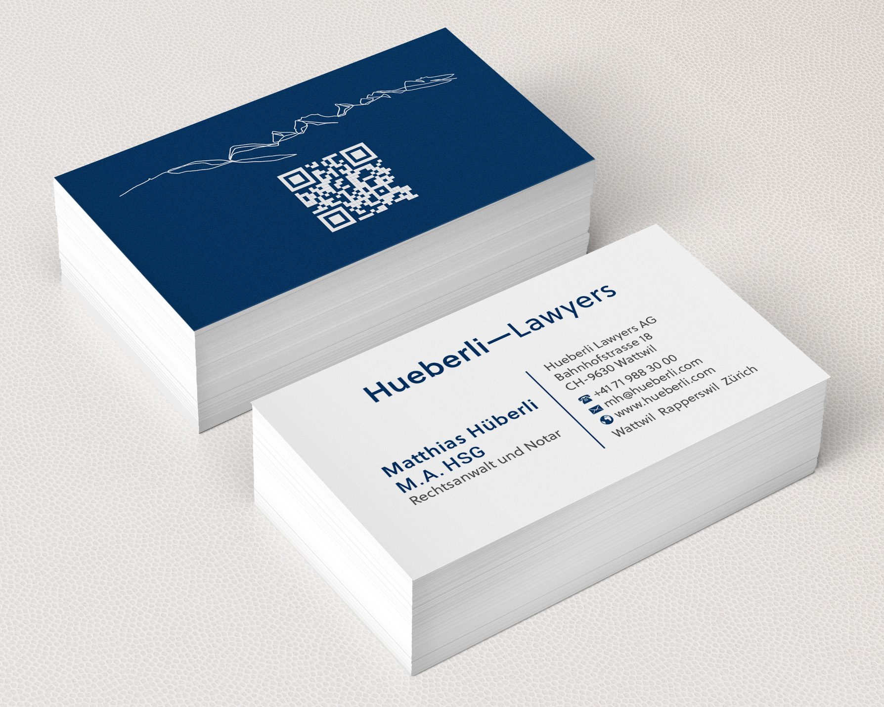 Business Card Design by R.design for Hueberli Lawyers AG | Design #23430747