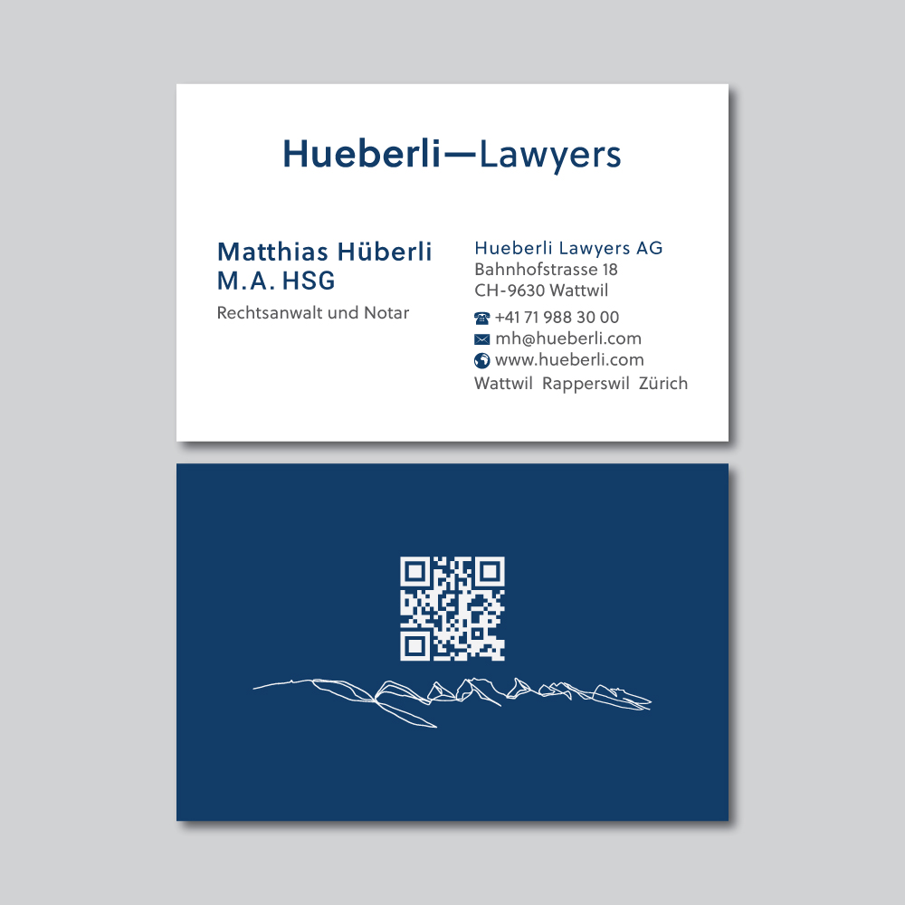 Design de Carte de Visite par R.design pour Hueberli Lawyers AG | Design #23431048
