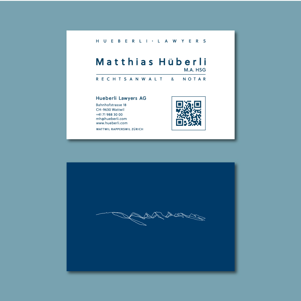 Design de Carte de Visite par AnaMSantos pour Hueberli Lawyers AG | Design #23452516