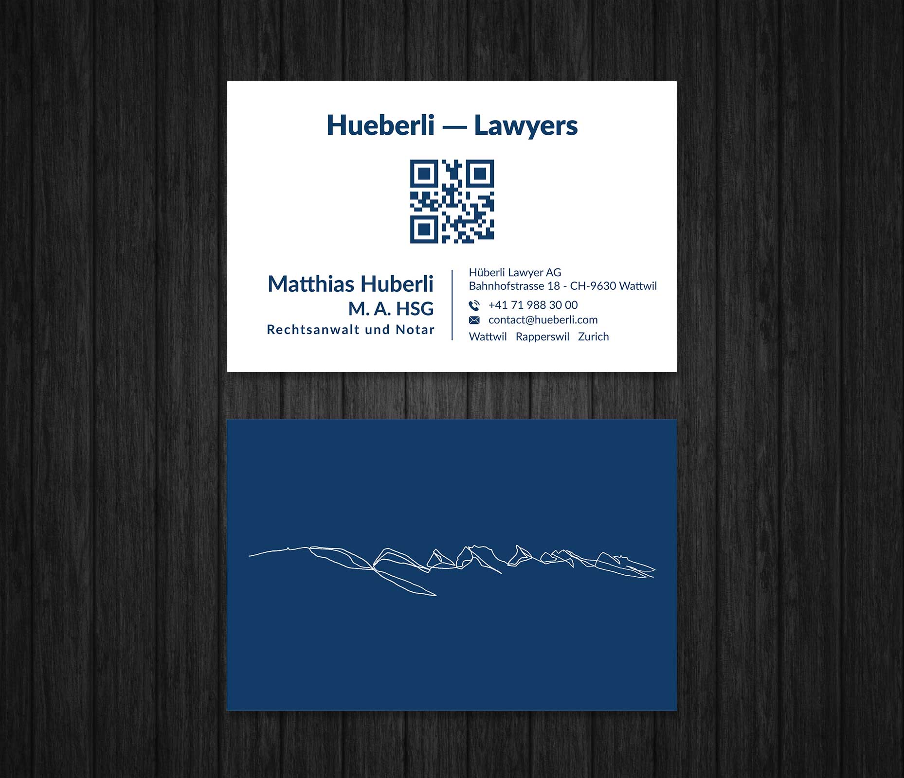 Business Card Design by Musa. A for Hueberli Lawyers AG | Design #23433670