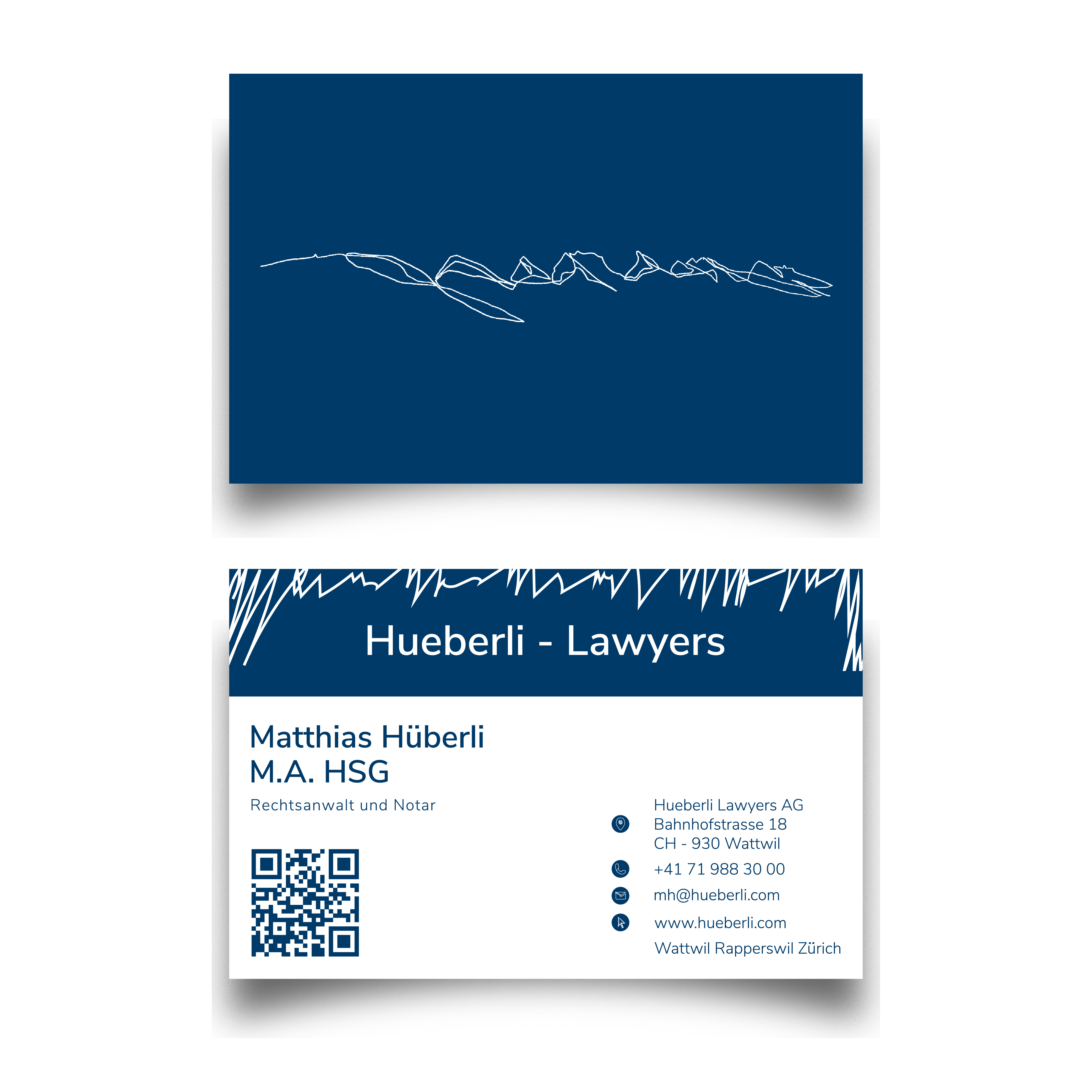 Business Card Design by Anas Q for Hueberli Lawyers AG | Design #23438908