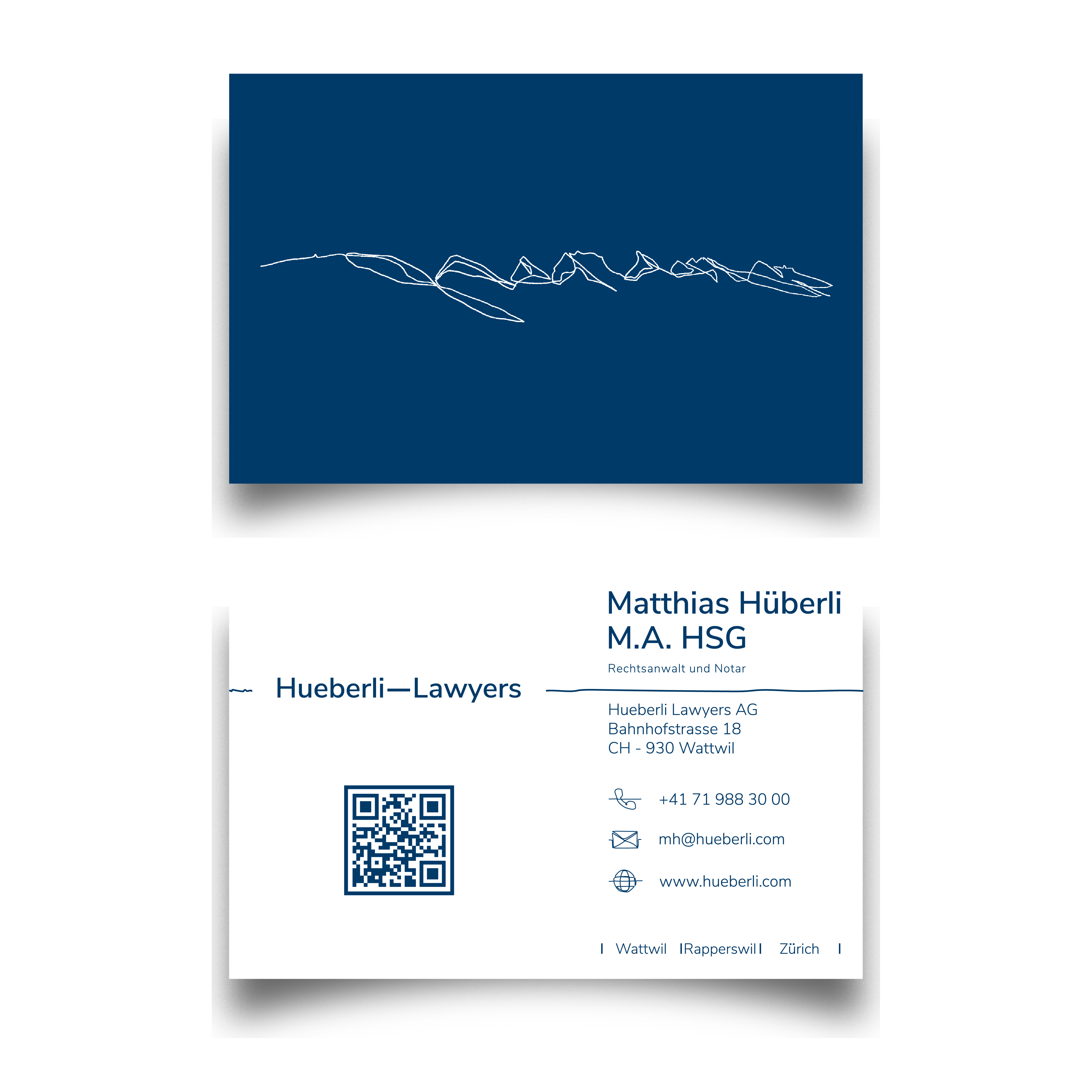 Business Card Design by Anas Q for Hueberli Lawyers AG | Design #23441975