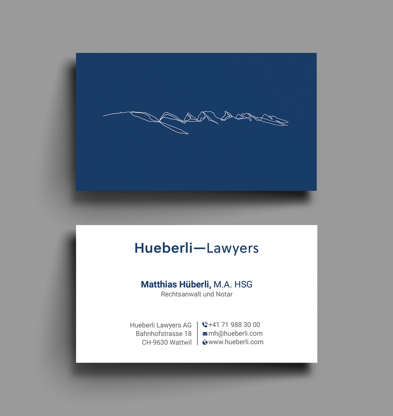 Diseño de Tarjeta de Presentación por DesignShout para Hueberli Lawyers AG | Diseño #23435400