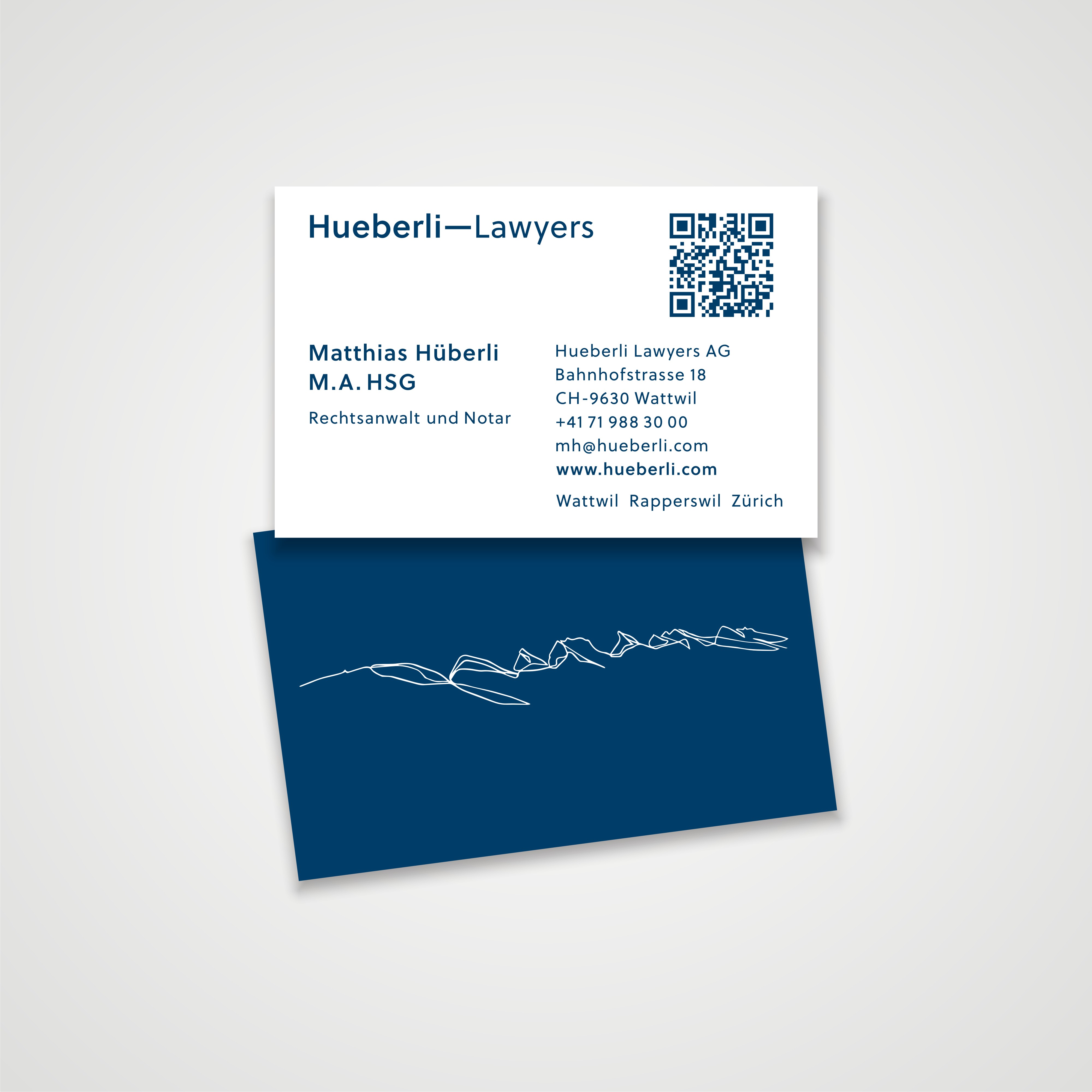 Design de Carte de Visite par Z-D°Studio™ pour Hueberli Lawyers AG | Design #23440629