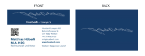 Business Card Design by nepatfan11 for Hueberli Lawyers AG | Design #23444689