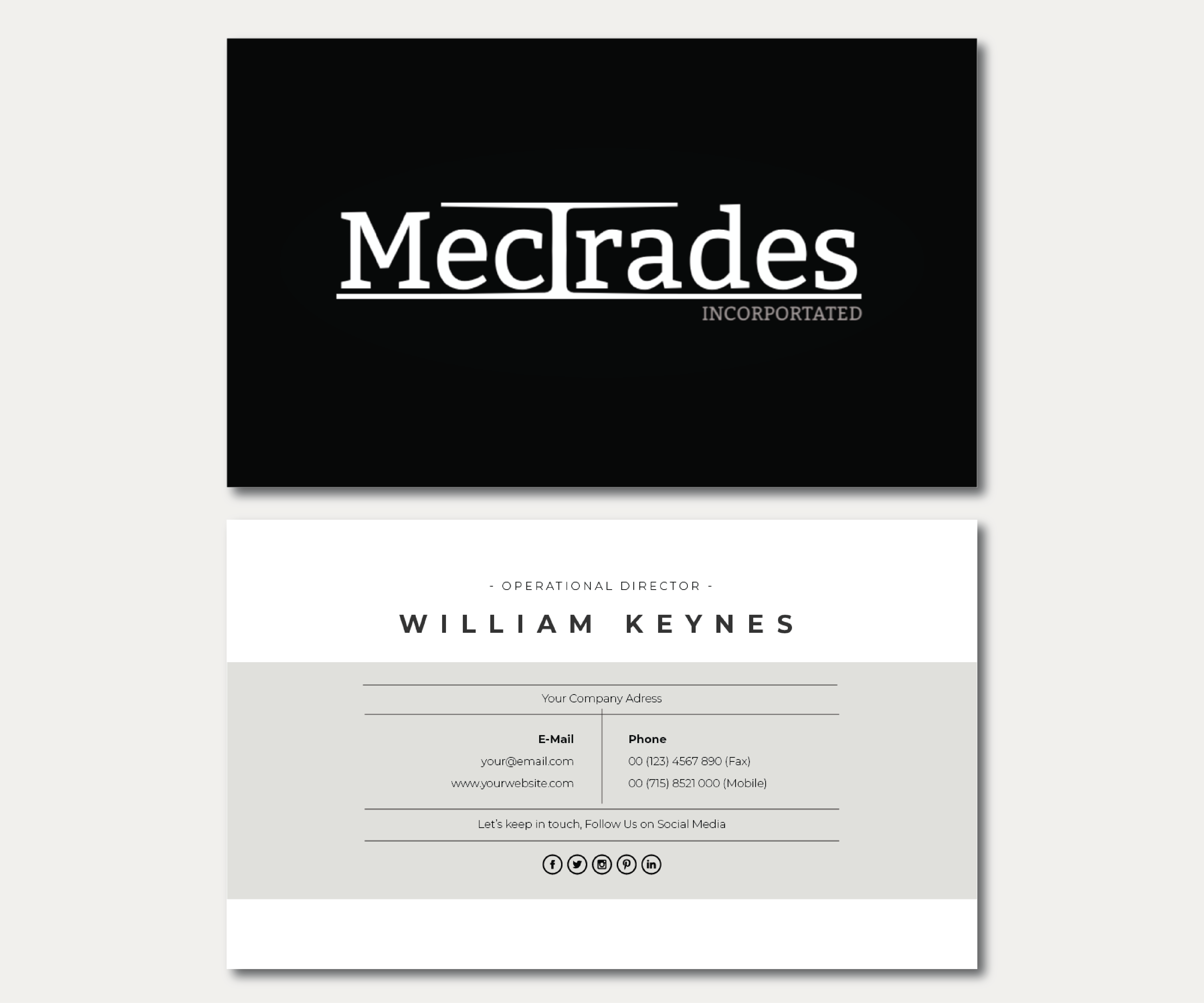 Business Card Design by Yellow Area for this project | Design #23446539