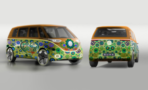 Hippie Bus design for new Volkswagen I.D. Buzz 2022 | Diseño Gráfico por juanjoseolivieri