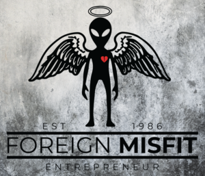 foreign misfit logo for t_shirts hats joggers leggings and also housewares | T-Shirt-Design von badpixelarts