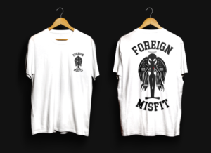 T-Shirt-Design von HELLOCRUNK für foreign misfit inc. g | Design #23445485