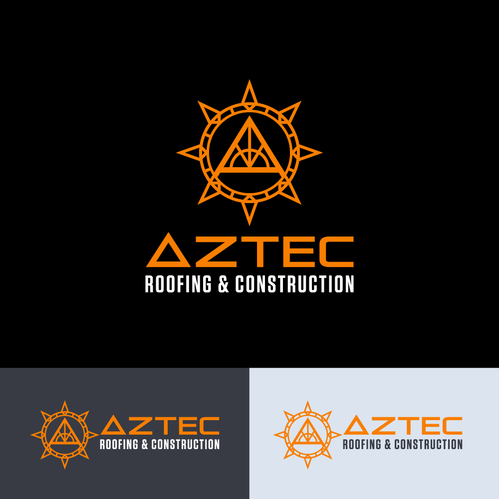 Logo Design by Sergio Coelho for Aztec Roofing & Construction LLC | Design #23443996