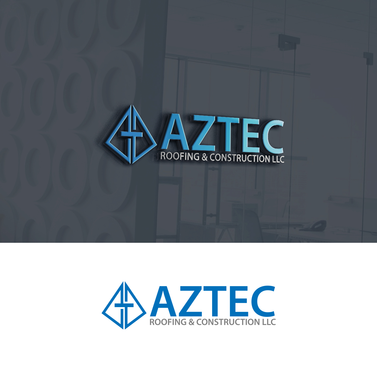 Logo Design by mpinc for Aztec Roofing & Construction LLC | Design #23440223