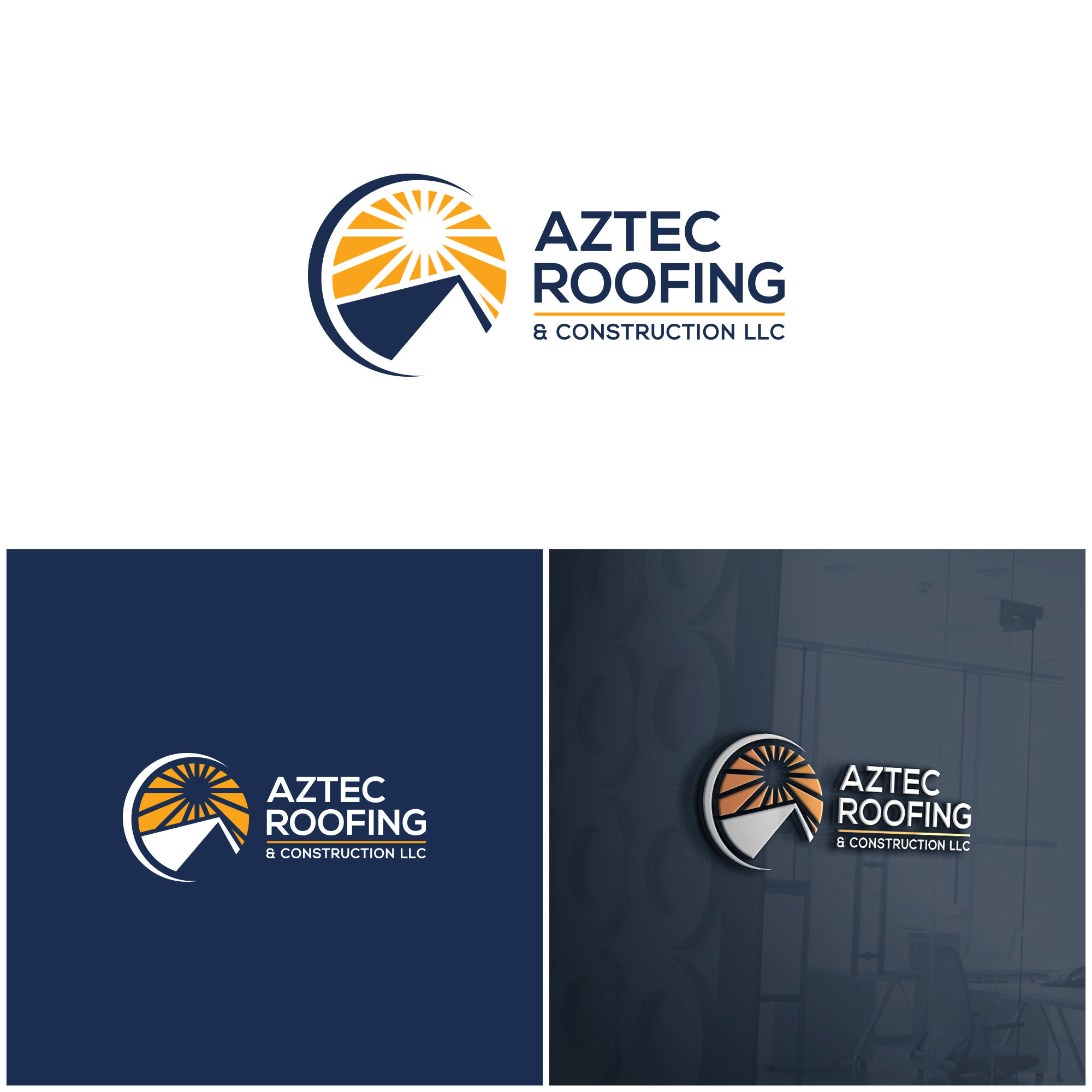 Logo-Design von Patrick07 für Aztec Roofing & Construction LLC | Design #23444557