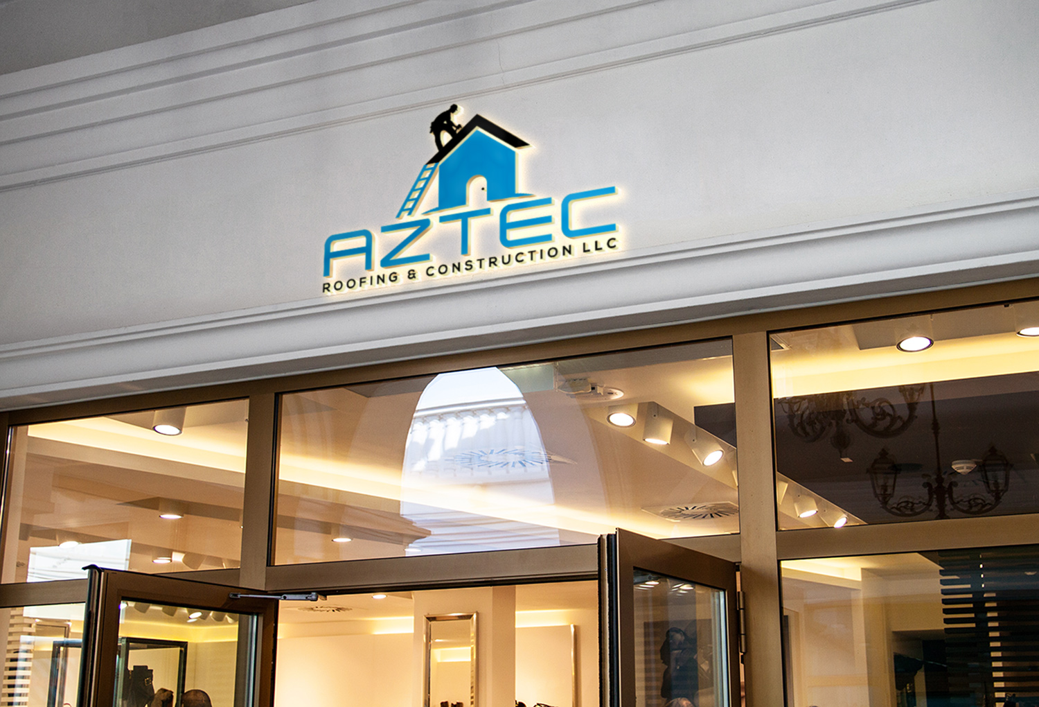 Logo Design by Deziners Zone for Aztec Roofing & Construction LLC | Design #23442660