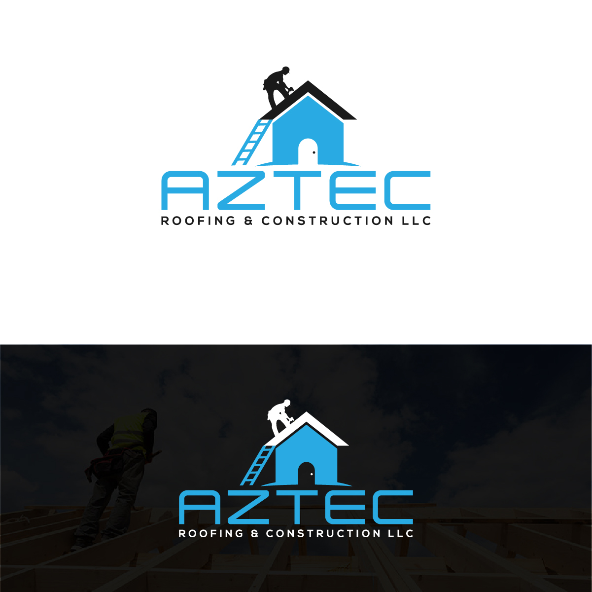 Logo Design by Deziners Zone for Aztec Roofing & Construction LLC | Design #23442662