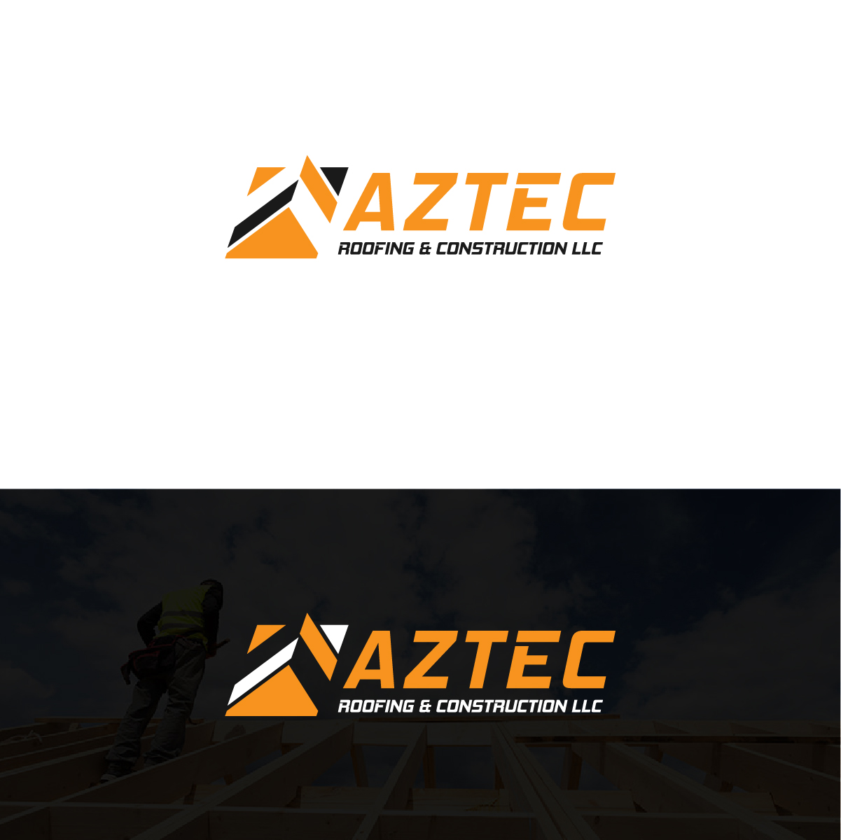 Logo Design by Deziners Zone for Aztec Roofing & Construction LLC | Design #23442663