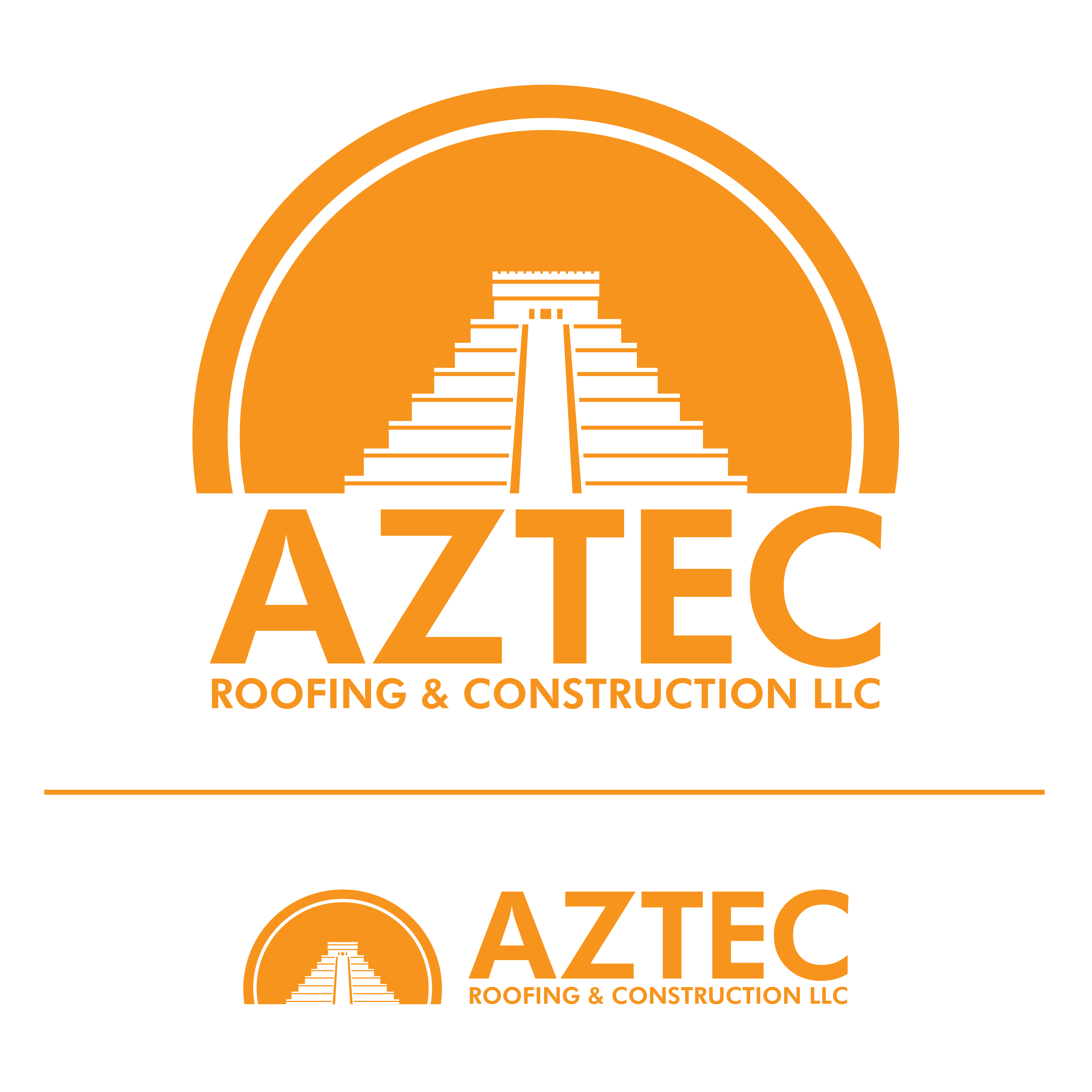 Logo Design by venzongraphix for Aztec Roofing & Construction LLC | Design #23443724
