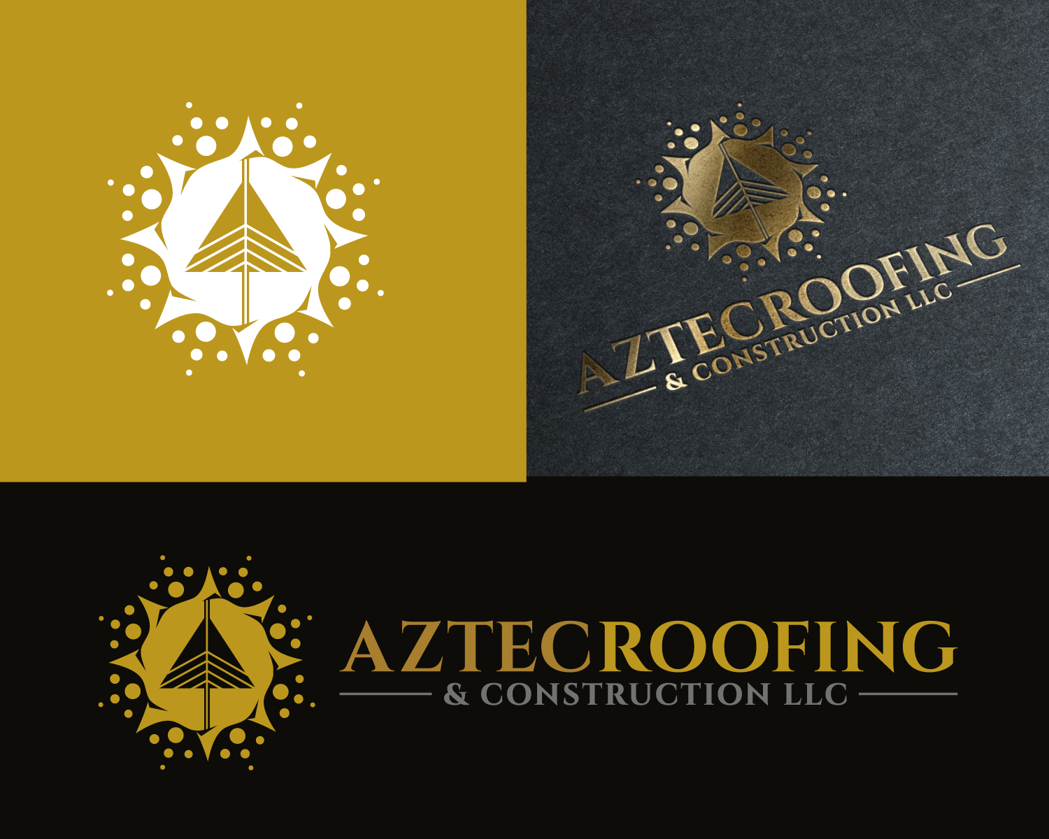 Logo Design by Atec for Aztec Roofing & Construction LLC | Design #23458063