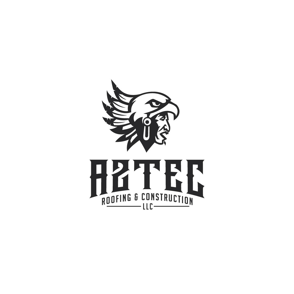 Logo Design by Kreative Fingers for Aztec Roofing & Construction LLC | Design #23442031