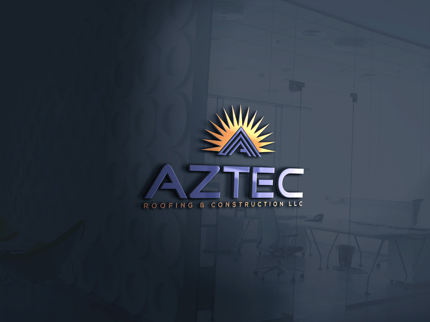 Logo Design by Freddesign for Aztec Roofing & Construction LLC | Design #23452349