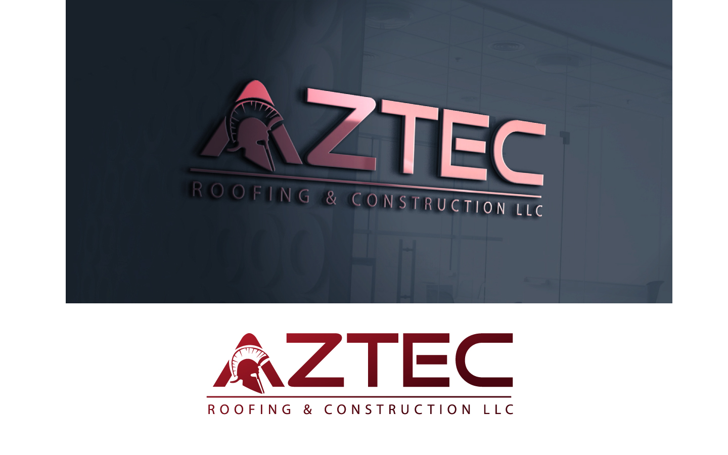 Logo Design by GODDREAMCREATION for Aztec Roofing & Construction LLC | Design #23441320
