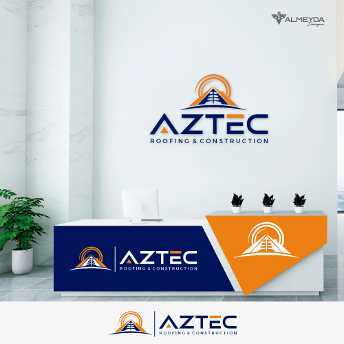 Logo Design by AlmeydaDesigner for Aztec Roofing & Construction LLC | Design #23452136