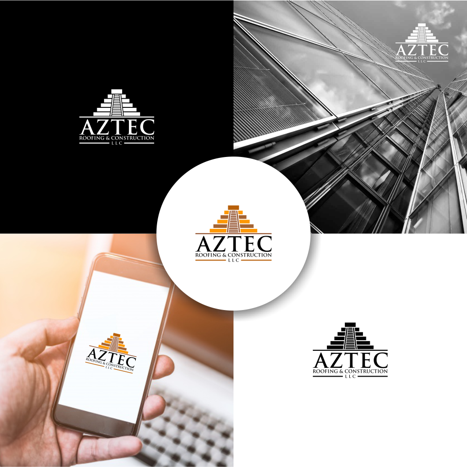 Logo Design by RullyRuby for Aztec Roofing & Construction LLC | Design #23449113