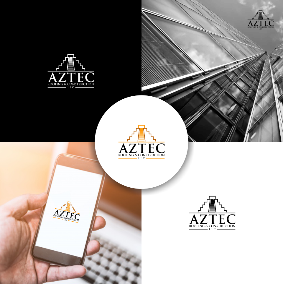 Logo Design by RullyRuby for Aztec Roofing & Construction LLC | Design #23449260