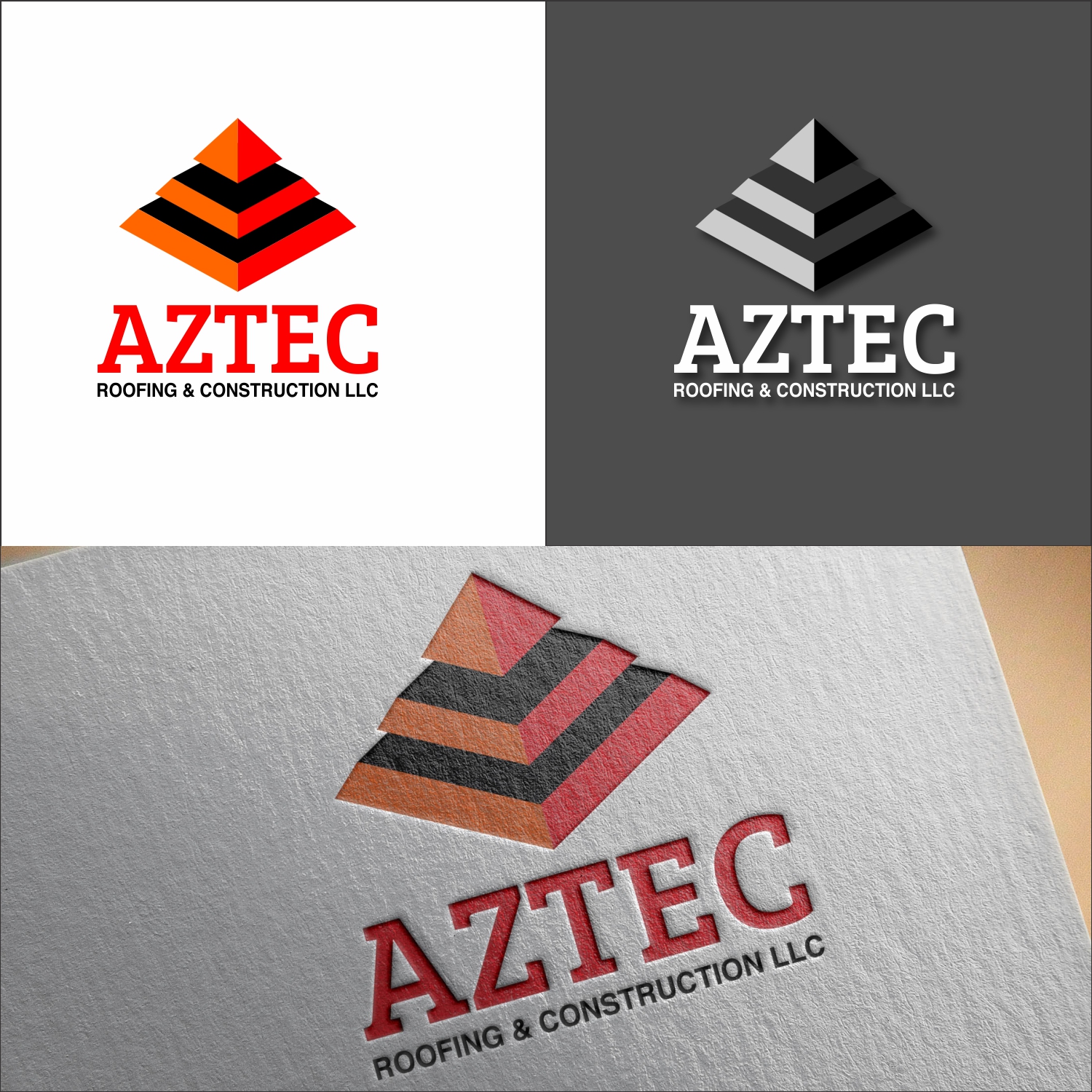 Logo Design by The Dani for Aztec Roofing & Construction LLC | Design #23449286